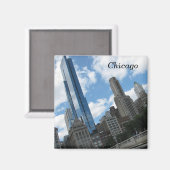 Aimant Chicago Skyline (Recto/Verso)