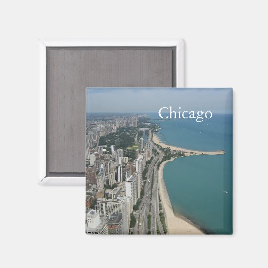 Aimant Chicago Skyline (Recto/Verso)