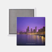 Aimant Chicago Skyline (Recto/Verso)