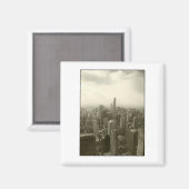Aimant Chicago Skyline Mono (Recto/Verso)