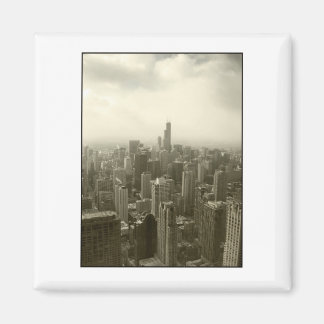 Aimant Chicago Skyline Mono