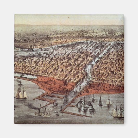 Aimant Chicago Tel qu'il était, vers 1880 (Devant)