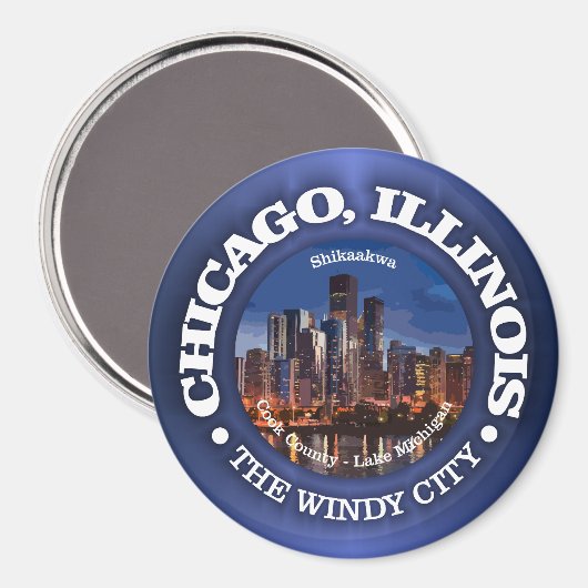 Aimant Chicago (villes) (Recto/Verso)