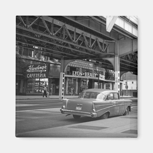 Aimant Chicago Wabash Avenue 1964 Hardings Lyon (Devant)