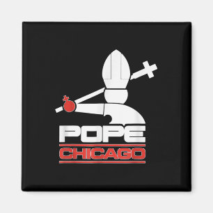 Aimant Chicago White Cassox Pope Leo T-shirt.png