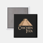 Aimant Chichen Itza et pyramide pour l'archéologie estiva (Recto/Verso)