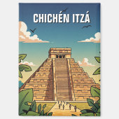 Aimant Chichen Itza Mexico Travel (Recto)