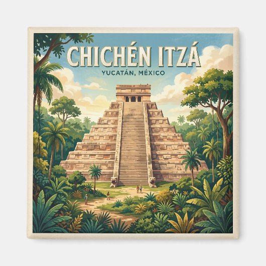 Aimant Chichén Itzá Mexique (Devant)