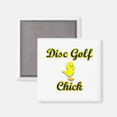 Aimant Chick de golf sur disque (Recto/Verso)