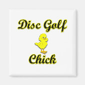 Aimant Chick de golf sur disque (Devant)