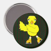 Aimant Chick de patinage sur glace (Recto/Verso)