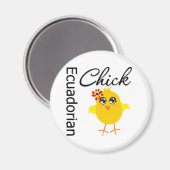 Aimant Chick équatorien (Recto/Verso)