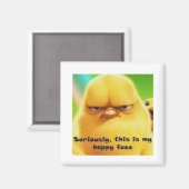 Aimant Chick Happy Face (Recto/Verso)
