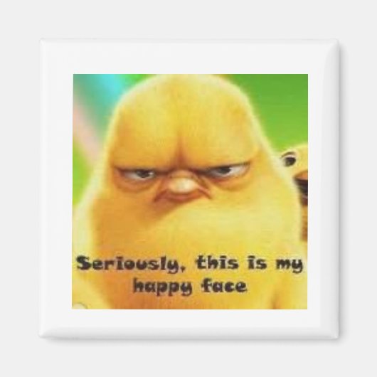 Aimant Chick Happy Face (Devant)