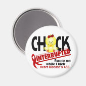 Aimant Chick Interrompu 2 Maladie cardiaque (Recto/Verso)