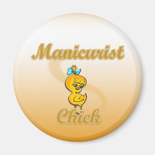 Aimant Chick manicuriste (Devant)