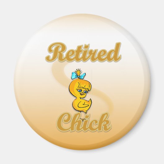 Aimant Chick retraité (Devant)