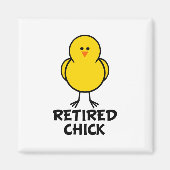 Aimant Chick retraité (Devant)