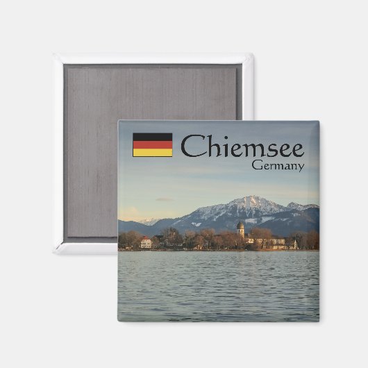 Aimant Chiemsee Allemagne Souvenir (Recto/Verso)