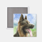 Aimant chien 146 berger allemand (Recto/Verso)