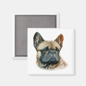 Aimant Chien à tête blanche (Recto/Verso)