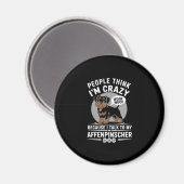 Aimant Chien Affenpinscher (Recto/Verso)