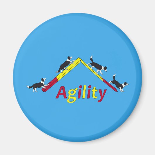 Aimant chien agilité (Devant)