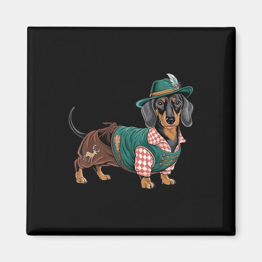Aimant Chien allemand Dachshund Bavarian Weiner Saucisse (Devant)