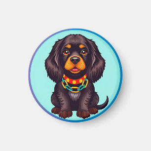 Aimant Chien animé mignon avec collier