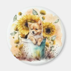 Aimant Chien Aquarell