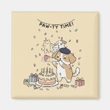 Chien avec corne de fête, décoration d'intérieur m