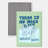 Aimant Chien baleine créature drôle (Recto/Verso)