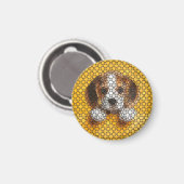 Aimant Chien, Beagle, animal de compagnie (Recto/Verso)