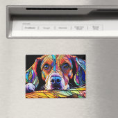 Aimant Chien Beagle multicolore 178 (In Situ (Lave-vaisselle))