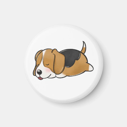 Aimant Chien, Beagle, Nature (Devant)
