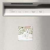 Aimant chien berger allemand blanc (In Situ (Lave-vaisselle))