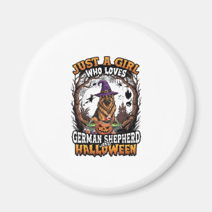 Aimant Chien berger allemand Halloween Chapeau de sorcièr