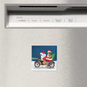 Aimant Chien berger allemand Noël Père Noël (In Situ (Lave-vaisselle))