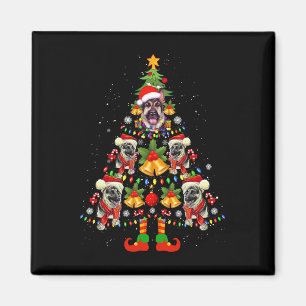 Aimant Chien berger allemand Santa Hat sapin Noël Noël No