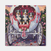 Aimant Chien Berger Australien Saint-Valentin (Devant)