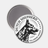 Aimant Chien berger néerlandais (Recto/Verso)