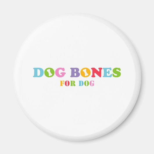 Aimant Chien Bones pour Chien (Devant)