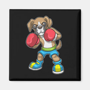 Aimant Chien Boxer Gants De Boxe Boxe Pour Hommes Femmes