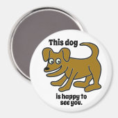 Aimant chien Brown (Recto/Verso)