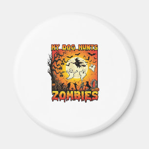 Aimant Chien Chasse Les Zombies Halloween Fantômes Sorciè