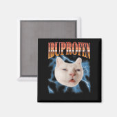 Aimant Chien Chat Ibuprofène Mignon Rétro Graphique Mème (Recto/Verso)