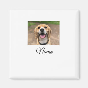 Aimant Chien chat photo ajouter le nom de l'animal de com