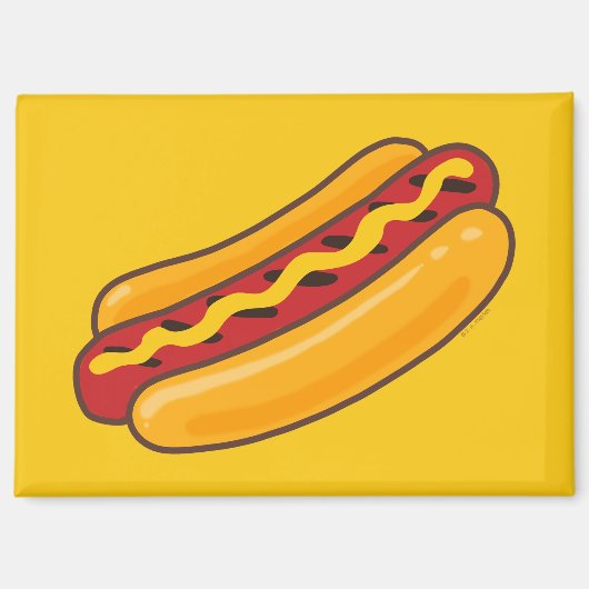 Aimant Chien Chaud Grillé (Recto)