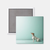Aimant chien cherchant dans l'espace (Recto/Verso)