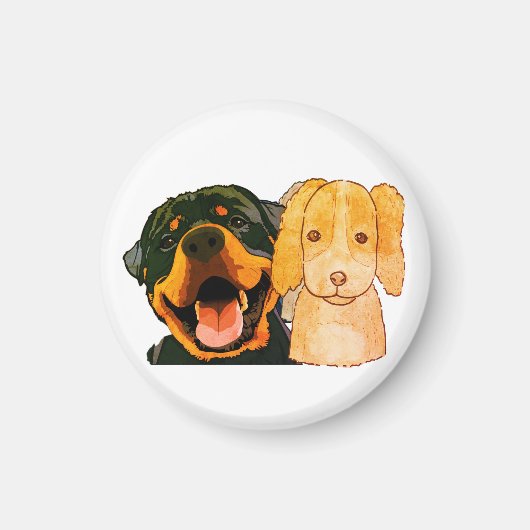 Aimant Chien, Chien, Chien, Animal (Devant)